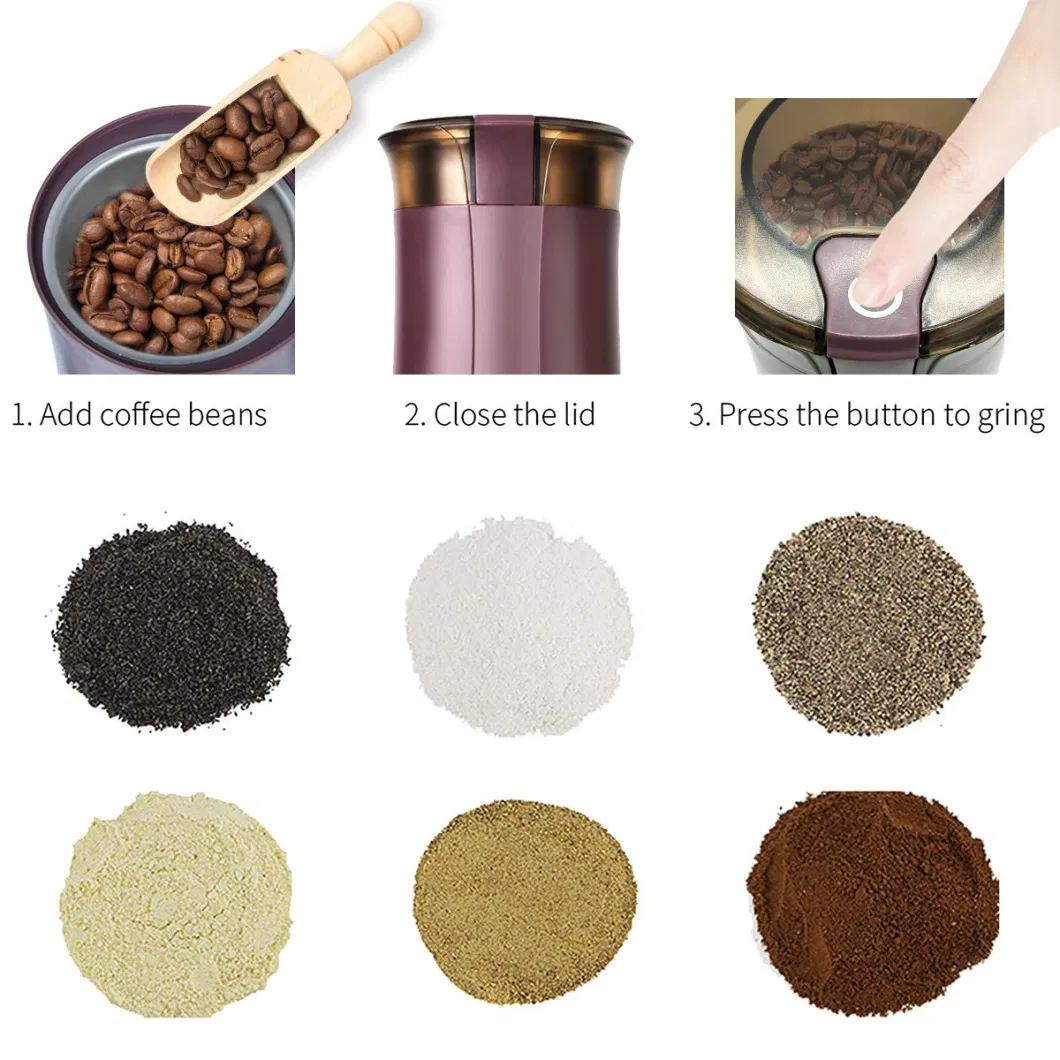 Household Spices Powder Grinding Electric Pill Crusher Mini Coffee Bean Electric Grinder