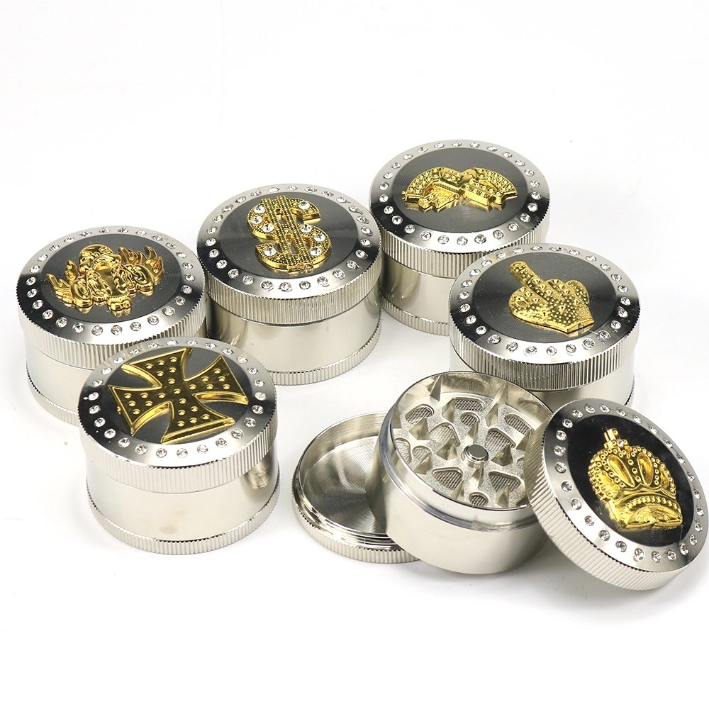 Custom Logo Tobacco Grinder Zinc Alloy Herb Grinder &#160; Layer Herb Smoking Accessories Wholesale