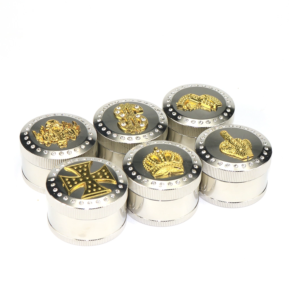 Custom Logo Tobacco Grinder Zinc Alloy Herb Grinder &#160; Layer Herb Smoking Accessories Wholesale