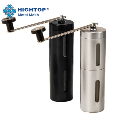 Manual Commercial Espresso Ceramic Burr Plastic Hand Crank Coffee Grinder for Sale